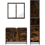 vidaXL 3-dijelni set kupaonskog namještaja boja hrasta drveni | shoptok.hr
