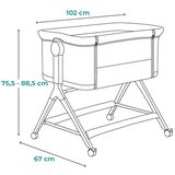 Lionelo posteljica 3v1 Leonie Plus, Grey Stone | Shoptok.si