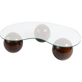 Hanah home sto za kafu Sphere Walnut Transparent | ePonuda.com