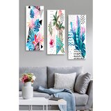 WALLXPERT MDF0045 Multicolor Decorative MDF Painting (3 Pieces) Cene
