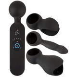 Coup!es Choice Wand Vibrator with 3 Attachments Black | shoptok.hr