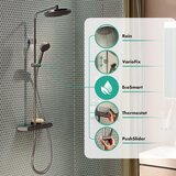 Hansgrohe 28638000 Activera S 240 1jet EcoSmart stenska termostatska armatura s tuš setom | Shoptok.si