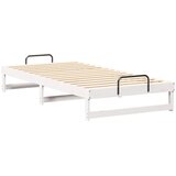 Krevetna konstrukcija Bijelo 100 x 210 cm Čvrsto borovo drvo | shoptok.hr