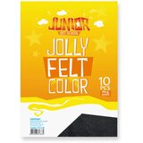 Junior jolly Color Felt, fini filc, A4, 10K, odaberite nijansu Crna Cene