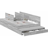 Krevet s ladicama Siva Sonoma 120 cm Konstruirano drvo | shoptok.hr