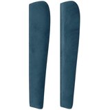  Uzglavlje s ušima tamnoplavo 183x23x118/128 cm baršunasto | shoptok.hr