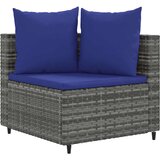  4-dijelni set vrtnih sofa od poliratana s jastucima sivi | shoptok.hr