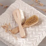BabyOno Lesena krtača za lase z naravnimi ščetinami, srednja | Shoptok.si