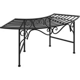  Klupa oko stabla 113 cm crna čelična | shoptok.hr