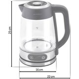  Električni stakleni kuhalo za vodu s regulacijom temperature 1,8 l 2200 W Berdsen BD-715 | shoptok.hr
