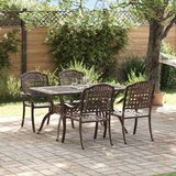  Vrtni set za objed 5 pcs Bronzana Aluminij | shoptok.hr