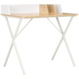  Radni stol bijela i prirodna boja 80 x 50 x 84 cm | shoptok.hr