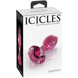 Icicles No. 79 - stožčasti stekleni analni dildo (roza) | Shoptok.si