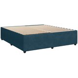  Krevet s oprugama i madracem tamnoplavi 200x200 cm baršunasti | shoptok.hr