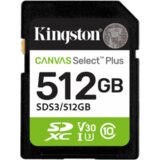  Micro SD card Kingston 512 GB SDCS3/512GB Class10 Canvas Select Plus SD adapter;100MBs Read,Class 10 UHS-I | Eponuda.ba