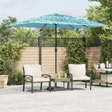 vidaXL Vrtni senčnik z jeklenim drogom moder 300x200x250 cm | Shoptok.si