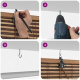 vidaXL Zavjese i sjenila sa zavjesama Smeđa 140 x 220 cm bambus | shoptok.hr