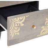  Kreveta Siva i zlatna 40 x 33 x 75 cm Čvrsto drvo manga | shoptok.hr