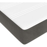 Box spring postelja z vzmetnico temno siva 120x200 cm žamet, (20725668) | Shoptok.si