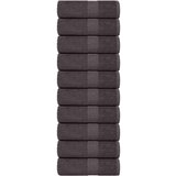 vidaXL Ručnici za pranje 10 kom antracit 30x30 cm 360 gsm 100 % pamuk | shoptok.hr