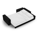 Micadoni Črna raztegljiva kotna sedežna garnitura iz tkanine bouclé (desni kot) Jodie – Home | Shoptok.si