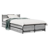 Furnova Posteljni okvir s predali siva sonoma 75x190 cm inženirski les, (21934923) | Shoptok.si