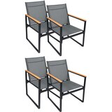 Gardenson Set Vrtnih Stolov Volasi, Antracit, 4 Kos | Shoptok.si