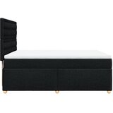  Krevet s oprugama i madracem crni 140x200 cm od tkanine | shoptok.hr