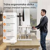 Vonhaus Nastavek za sedeče-stoječo mizo, bel | Shoptok.si