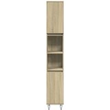  3-dijelni set kupaonskog namještaja boja hrasta sonome drveni | shoptok.hr
