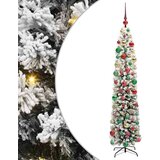 vidaXL Umestno božično drevo Zelena 180 cm PVC in Jeklo in Plastika | Shoptok.si