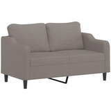  2-dijelni set sofa s jastucima smeđesivi od tkanine | shoptok.hr