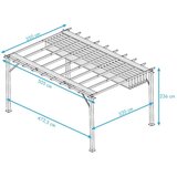 Paragon Outdoor - Pergola Florenz 1116 | Aluminijska pergola | Tamnosmeđa/Bijela - BRANDED IN THE USA | shoptok.hr