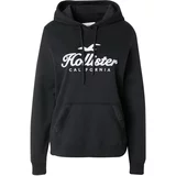 Hollister Sweater majica crna / bijela