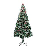 vidaXL Umjetno božićno drvce Zelena 210 cm PVC i Čelik i Plastika | shoptok.hr