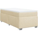 Maison Chic Box spring postelja - Vzmetna postelja z vzmetnico krem 100x200 cm blago SL3842, (21888866) | Shoptok.si