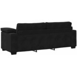  3-dijelni set sofa s jastucima crni baršun | shoptok.hr