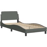 vidaXL Posteljni okvir brez vzmetnice temno siv 90x190 cm blago | Shoptok.si