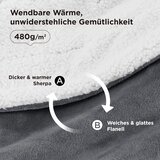 BEDSURE Sherpa dvostranska odeja 130×150cm | Shoptok.si