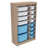 Hanah home višenamenske police montana xs 2D4N8U sonomo white blue | ePonuda.com