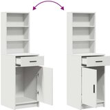 vidaXL Set od 2 Bijela Drvo Srednji Toaletni stolić za šminkanje | shoptok.hr
