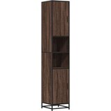 vidaXL Kopalniška omarica rjavi hrast 35x37,5x188,5 cm inž. les | Shoptok.si