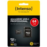 Intenso (Intenso) Micro SDHC/SDXC kartica 64GB Class 10, UHS-I +adapter, Pro - MicroSD 64GB Class10 UHS-I Pro Cijene