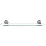 LENZ Flame Steklena polica (Širina: 60 cm, Vrsta montaže: Vijaki, Kromirano) | Shoptok.si