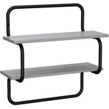  Zidna polica na 2 razine Siva Sonoma 80 x 24 5 x 61 cm - Siva Sonoma 80 cm 2 razine | shoptok.hr
