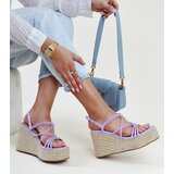 Gemre Purple wedge sandals Mara | Shoptok.si