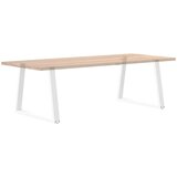  Noge za jedilno mizo v obliki črke V, 2 kosa, bele, 90 x (72-73,3) cm, jeklo, (22123842) | Shoptok.si