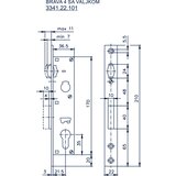  BRAVA ZA METALNA VRATA SA VALJKOM 2.5 HVT | shoptok.hr