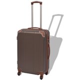 Furnova Štiridelni Komplet Trdih Potovalnih Kovčkov Kavne Barve, (21944449) | Shoptok.si