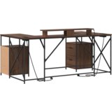 vidaXL Stol s ladicama s pohranom 182 x 101 x 87.5 cm Konstruirano drvo | shoptok.hr